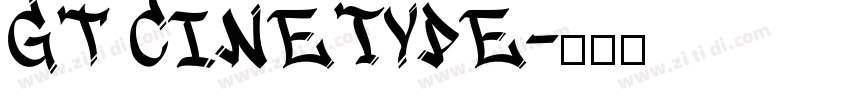 GT Cinetype字体转换